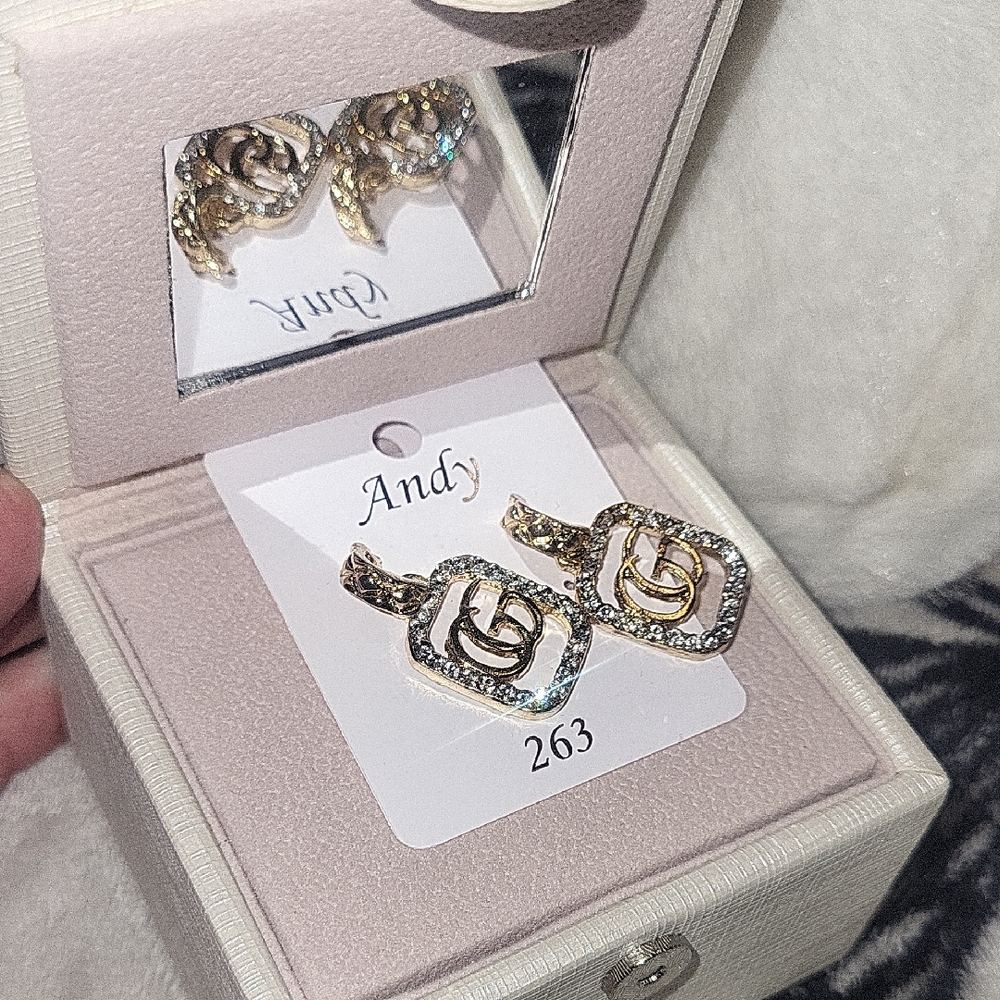 Gold and Silver Tone Earrings (Costume)